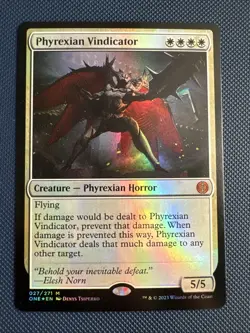 MTG Phyrexian Vindicator - Phyrexia: All Will Be One (ONE) NM Foil - Image 1