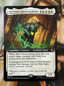 Anti-Venom, Horrifying Healer #0244 (Borderless) MTG Spider-Man Regular - NM/M - Image 1