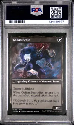 2025 MAGIC: THE GATHERING FINAL FANTASY GALIAN BEAST/VINCENT VALENTINE PSA 9 - Image 2