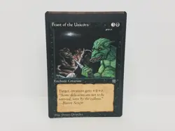Magic The Gathering: Homelands: Feast of the Unicorn - Misprint, Miscut Error!! - Image 1