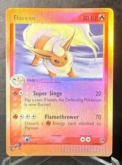 Pokemon TCG Flareon reverse Holo 5/100 Sandstorm LP - Image 1