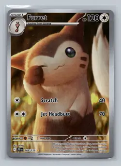 Pokemon TCG Furret - 168/159 SV09: Journey Together Holo NM - Image 1