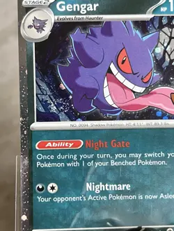 Pokemon TCG *SWIRL* Gengar (Cosmos Holo) 057/091 Trick or Trade 2024Holo - NM - Image 3