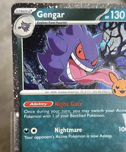 Pokemon TCG *SWIRL* Gengar (Cosmos Holo) 057/091 Trick or Trade 2024Holo - NM - Image 4