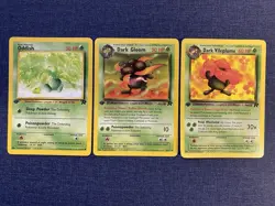 Oddish, Dark Gloom, Dark Vileplume 1st Edition Lot Team Rocket Pokemon TCG - Image 1