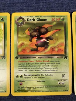 Oddish, Dark Gloom, Dark Vileplume 1st Edition Lot Team Rocket Pokemon TCG - Image 3