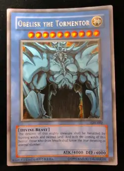 Yugioh Obelisk The Tormentor GBI-002 Ultra Rare Limited Edition Lightly Played - Image 1