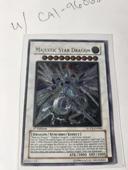 Yu-Gi-Oh Majestic Star Dragon SOVR-EN040 Ultimate Rare 1st Edition - Image 1