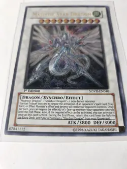 Yu-Gi-Oh Majestic Star Dragon SOVR-EN040 Ultimate Rare 1st Edition - Image 4