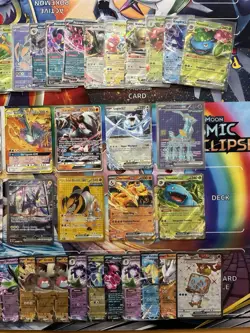 Pokemon Card Full Art Alt Art Fire Charizard Snorlax Tag Team Zapdos 49 Cards - Image 2