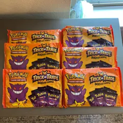6 Bags Pokemon 2022 Trick or Treat Trade BOOster Bundle 40 Packs Halloween Cards 820650850783 - Image 1
