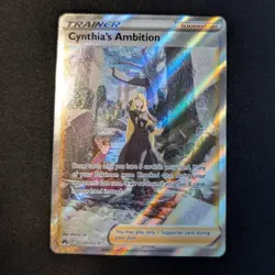Cynthia's Ambition GG60/GG70 Crown Zenith Galarian Gallery Holo Pokemon Card - Image 1
