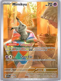 Mimikyu SVP 075 SV: Scarlet & Violet Promo Cards - Pokemon Card - NM - Image 1