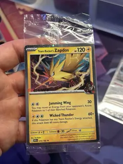 Team Rocket’s Zapdos EB Games Promo 070/182 Destined Rivals Pokemon TCG Card - Image 1