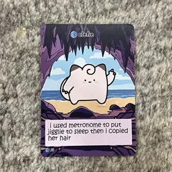 Pokiebubies 1st Edition Clefie 75 Derpy Pokemon Fan Art Card V1 Set 1 Clefairy - Image 1