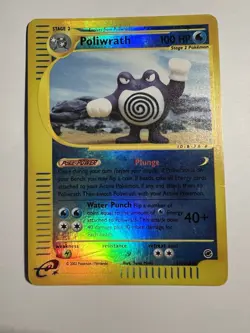 Poliwrath Pokemon TCG Expedition Base Set Reverse Holo Card 60/165 NM Condition - Image 3