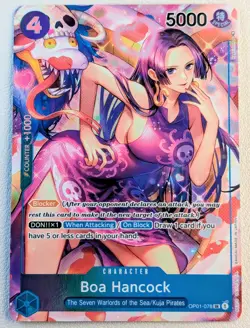 Boa Hancock OP01-078 Alt Art Super Rare One Piece Card Game Romance Dawn NM - Image 1