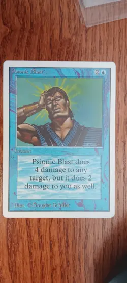 Unlimited Psionic Blast Mint Except 1/4 Inch Slight Ding On Card , So LP - Image 1