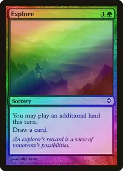 Explore FOIL Worldwake PLD Green Common MAGIC THE GATHERING MTG CARD ABUGames - Image 1