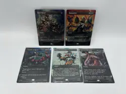 MTG Secret Lair Marvel Spiderman Venom Unleashed Color Foil Edition Set Of 5 - Image 1