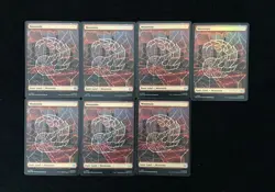 2025 Magic The Gathering MTG Marvel EN #L Borderless Mountain Lot*7 AK001 - Image 1