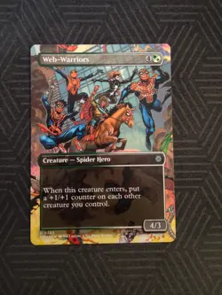 mtg web-warriors borderless universes beyond: spider man - Image 1