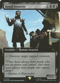 MTG Royal Assassin (Extended Art) Foil NM Universes Beyond: Assassin's Creed Mag - Image 1