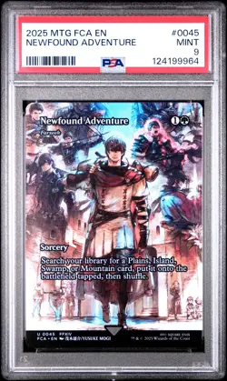 2025 MTG FINAL FANTASY: THROUGH THE AGES #0045 NEWFOUND ADVENTURE PSA 9 - Image 1