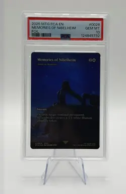 2025 MTG FINAL FANTASY: THROUGH THE AGES FOIL #0026 MEMORIES OF NIBELHEIM PSA 10 - Image 1
