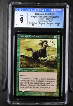 CENTAUR CHIEFTAIN Torment Foil U CGC 9 Q++ MTG [Nostalgium] - Image 1