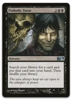 Diabolic Tutor M14 MTG Magic the Gathering NM - Image 1