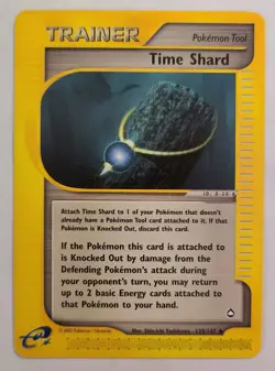 Pokemon TIME SHARD Trainer 135/147 Aquapolis - Light Play 🍒 - Image 2