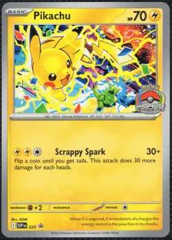 Pokemon Scarlet Violet Black Star Promo World Championship 2025 Pikachu SVP225 - Image 1