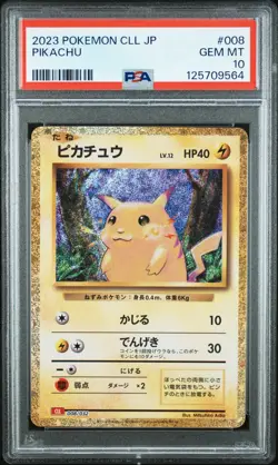 2023 POKEMON CLASSIC CHARIZARD & HO-OH EX DECK #008 PIKACHU PSA 10 - Image 1