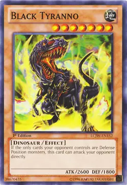Yu-Gi-Oh! - Black Tyranno (LCJW-EN152) - Legendary Collection 4 - Common - NM - Image 1