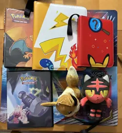 Vintage & Modern Pokemon Accessories Binders Toys Coins Cards Etc - Image 1