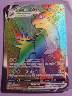 Boltund VMAX Fusion Strike 267/264 Holo Secret Rare Rainbow Card NM - Image 1