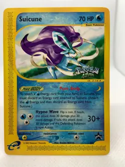 Suicune 53 Black Star Promo Pokemon WOTC Regular Card Pokemon 4Ever Stamp LP - Image 1