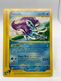 Suicune 53 Black Star Promo Pokemon WOTC Regular Card Pokemon 4Ever Stamp LP - Image 2