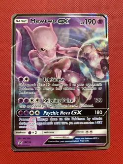 Mewtwo GX SM196 Sm Holo Pokemon Card TCG - Image 2