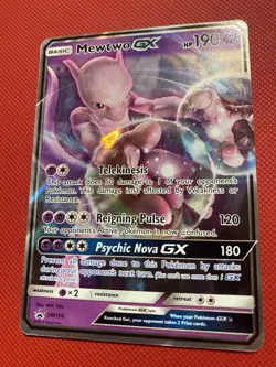 Mewtwo GX SM196 Sm Holo Pokemon Card TCG - Image 5