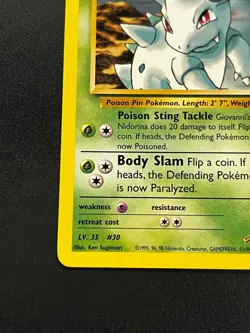 Giovanni's Nidorina 44/132 - Gym Challenge Vintage WOTC Pokemon TCG Card LP - Image 2