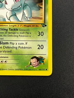 Giovanni's Nidorina 44/132 - Gym Challenge Vintage WOTC Pokemon TCG Card LP - Image 3