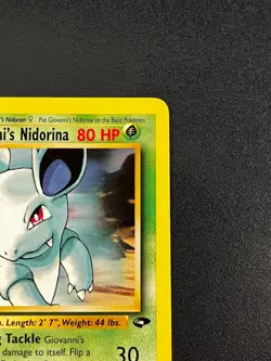 Giovanni's Nidorina 44/132 - Gym Challenge Vintage WOTC Pokemon TCG Card LP - Image 4