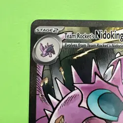 Pokemon TCG Team Rockets Nidoking EX Holo Card 233/182 Destined Rivals Series - Image 3