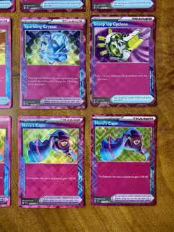 Pokemon Trainer ACE SPEC 9 Card Lot Holo Hero’s Cape Switch Crystal Cyclone Pod - Image 4