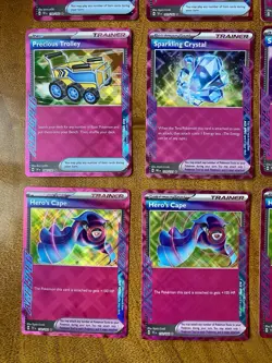 Pokemon Trainer ACE SPEC 9 Card Lot Holo Hero’s Cape Switch Crystal Cyclone Pod - Image 5