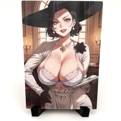 Resident Evil Alcina Dimitrescu Sexy Anime Waifu Girl Lewd Goddess Story Card - Image 1