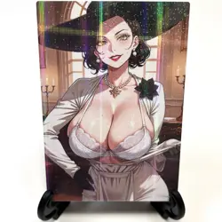 Resident Evil Alcina Dimitrescu Sexy Anime Waifu Girl Lewd Goddess Story Card - Image 2