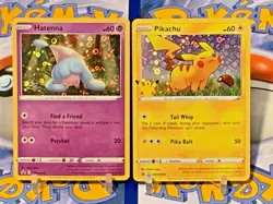Pokemon Hatenna & Pikachu 🔥 General Mills Promo Cards 🔥 - Image 1